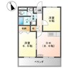 イターナル壱番館 2DKの間取り