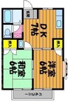 シティカームエクセレンス 2DKの間取り