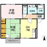セジュール小泉　B棟 2DKの間取り