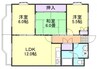 山陽本線（中国）/倉敷駅 徒歩27分 4階 築34年 3LDKの間取り