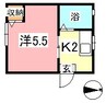 サクラハイツ 1Kの間取り