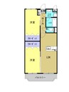 コンフォートⅠ 2LDKの間取り