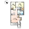 バン・テール 2LDKの間取り