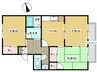 セジュール千歳A棟 3DKの間取り
