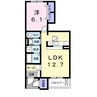 ＲｉｖｅｒＳｉｄｅ東祥Ｃ 1LDKの間取り