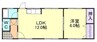 小松原借家　南棟 1LDKの間取り