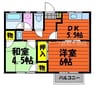 アコオグリーンタウン 2DKの間取り