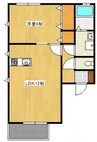 MUGUET 1LDKの間取り