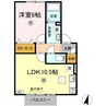 ブライト倉敷　C棟 1LDKの間取り