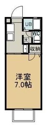エスポワール千草　B 1Kの間取り