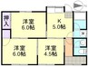 塩津様借家 3Kの間取り