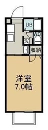 エスポワール千草　B 1Kの間取り