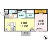 フェルナ 1LDKの間取り