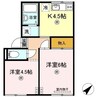 プレジール三島 2Kの間取り