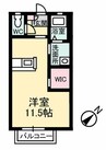 エストリオン　Ⅱ 1Rの間取り