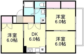 間取図 プラティア板谷A棟
