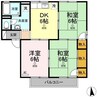 グリーンハイツ　Ａ棟 3DKの間取り