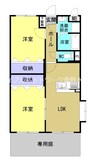 シャンドフルール 2LDKの間取り