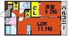 エヌスタイル 1LDKの間取り