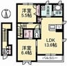 パルテ・リモーネ 2LDKの間取り