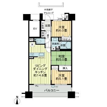 間取り図 サーパス倉敷鶴形