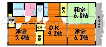 間取図 伯備線/総社駅 徒歩10分 1階 築20年