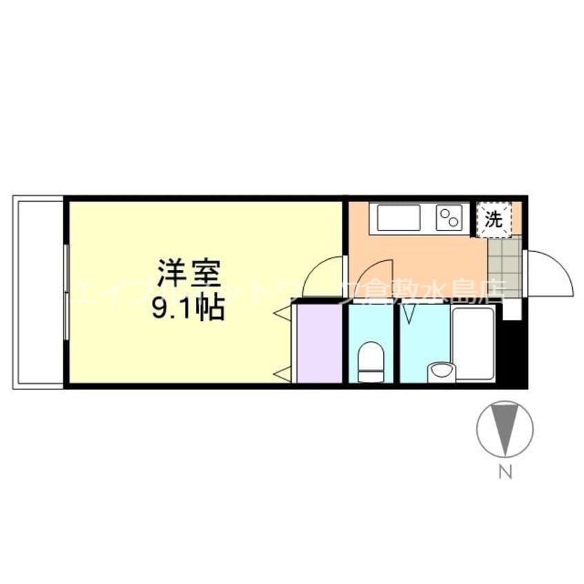 間取図 イーストピア扇