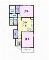 ブラン　プレジール　Ａ 2DKの間取り
