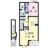 グランディオーズＴＯＫＩ　Ⅱ 1LDKの間取り