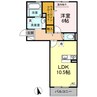 リヴィエール 1LDKの間取り