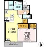 エフフォーリア 1LDKの間取り