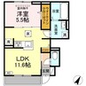 （仮）Ｄ-ＲＯＯＭ総社市小寺 1LDKの間取り