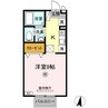 セジュール大内Ａ 1Kの間取り