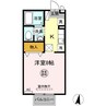 セジュール大内Ａ 1Kの間取り