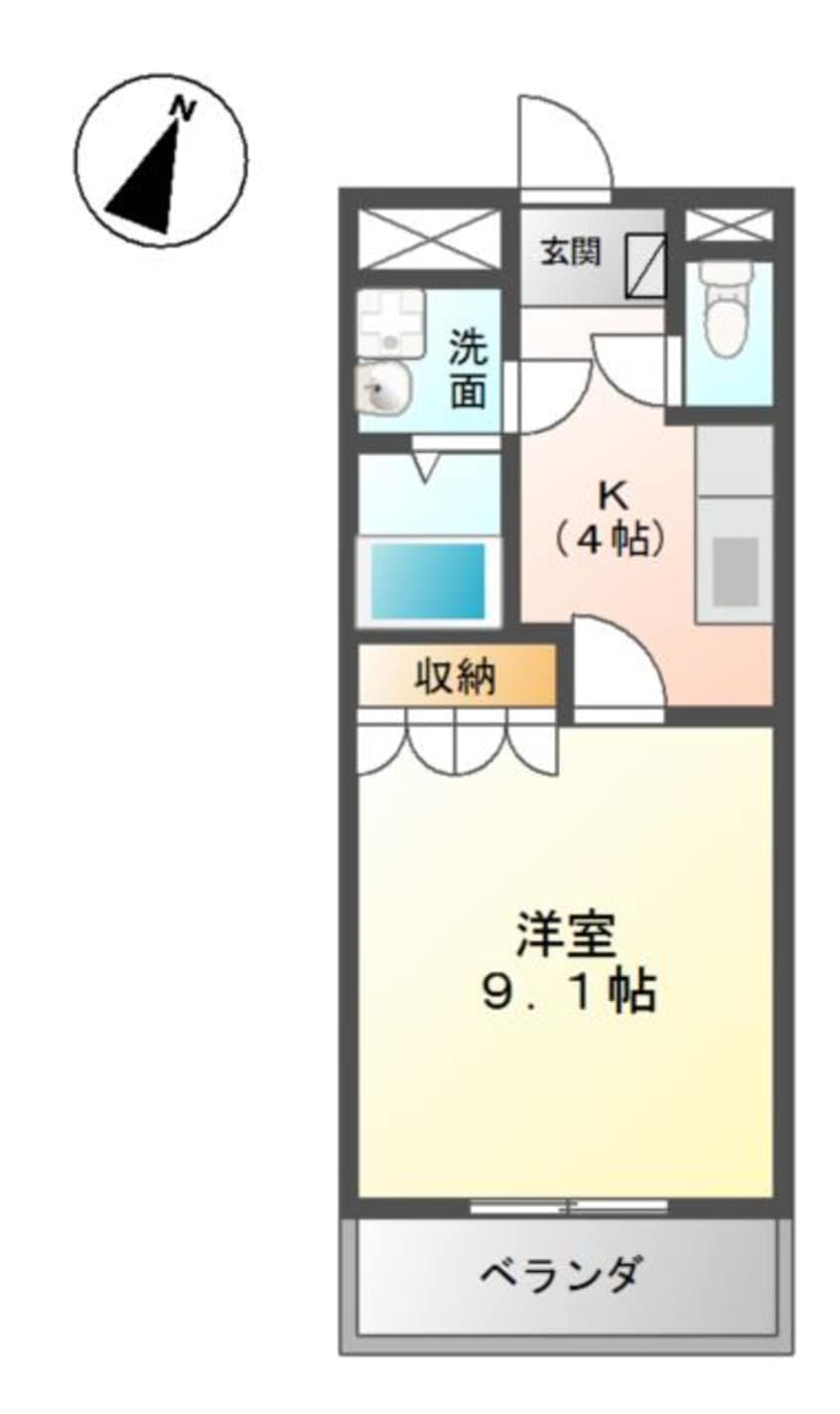 間取図 フラワーロード