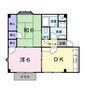 コーポ東町Ａ 2DKの間取り