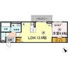 フェルナ 1LDKの間取り