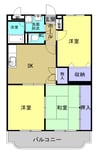 ピュアラ 3DKの間取り