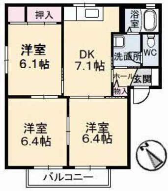 間取図 まるハウス　B棟