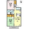 セレーノ岡本　B棟 2LDKの間取り