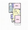 メゾン　ソレイユＣ棟 2DKの間取り