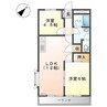 グレースタウンⅠ 2LDKの間取り