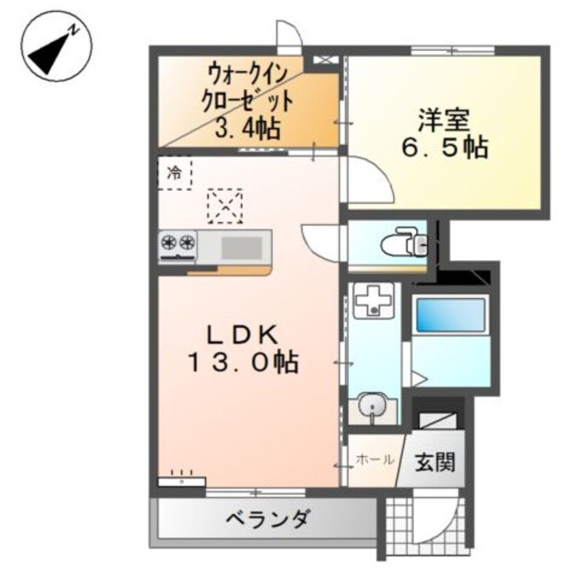 間取図 リジエールＡ
