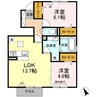 ウィンクルム　Ｃ棟 2LDKの間取り