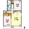 エルドラード　Ｂ棟 2LDKの間取り