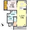 シャルマンⅡ 1LDKの間取り