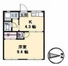 水島臨海鉄道水島本線/西富井駅 徒歩5分 2階 築43年 1Kの間取り