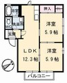 水島臨海鉄道水島本線/福井駅 徒歩29分 1階 築25年 2LDKの間取り