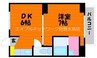 瀬戸大橋線/児島駅 徒歩80分 3階 築56年 1DKの間取り