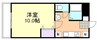 山陽本線（中国）/新倉敷駅 徒歩17分 2階 築29年 1Kの間取り